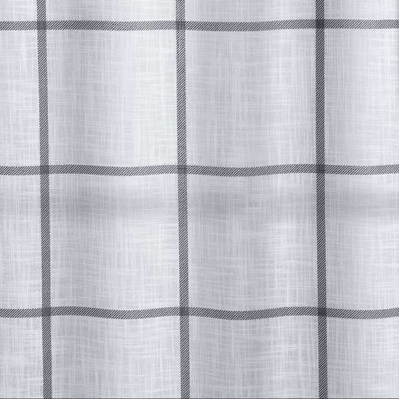 COPY - Threshold Blackout Window Curtain Panel Gray Stripe! 84x50” - Picture 4 of 7